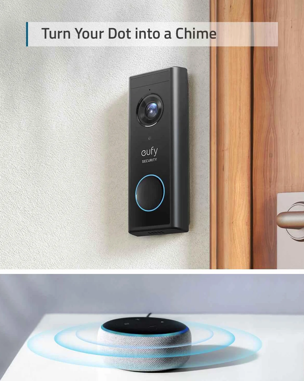 Anker Black Video Doorbell 2K akcesorium do domofonu Jednostka zewnętrzna Wi-Fi