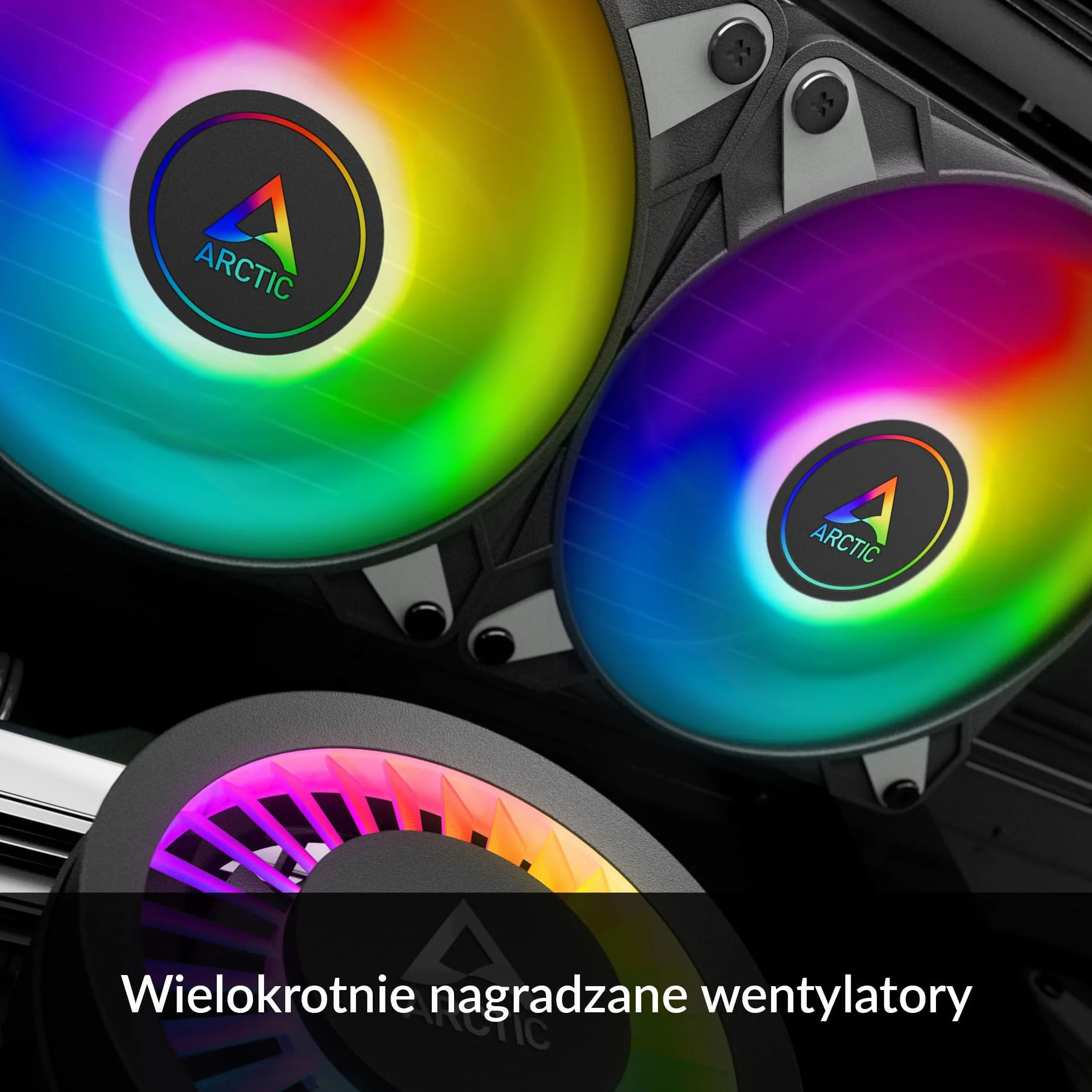 ARCTIC Liquid Freezer III 240 A-RGB - Chłodzenie wodne PC, All-in-One CPU AIO Water Cooler, kompatybilny z Intel i AMD, wydajna pompa sterowana PWM, wentylator: 200-1800 rpm, ramka kontaktowa LGA1851