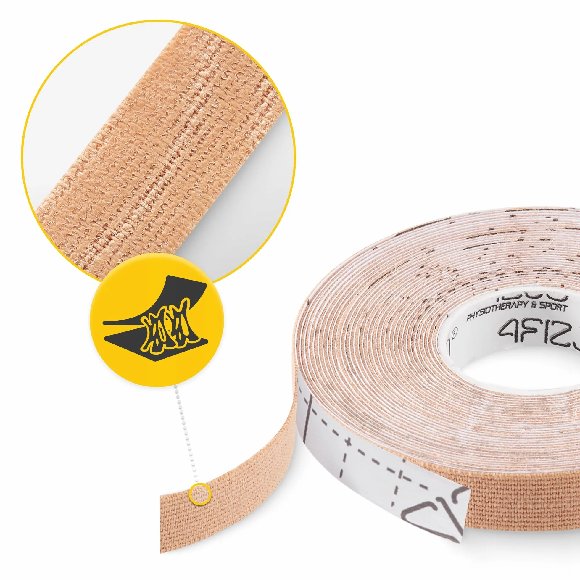 TAŚMA DO TAPINGU TWARZY KINESIOTAPINGU LIFTINGU TEJP MODELUJĄCY TAPE 4FIZJO