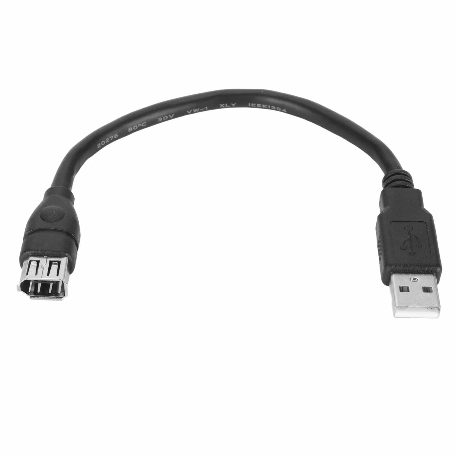 Firewire IEEE 1394 6-pinowy żeński na USB Męski Konwerter Adaptera, Firewire IEEE 1394 6-pinowy żeński na USB 2.0 AM Adapter Kabla Konwerter