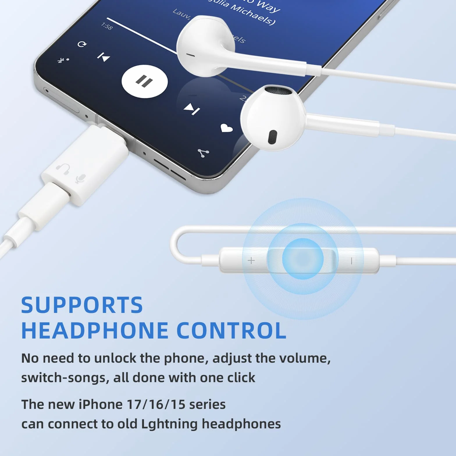 Adapter Lightning na USB-C 2 sztuki PD27W szybkie ładowanie do iPhone 17/16/15 Pro Max Plus iPad Pro/Air