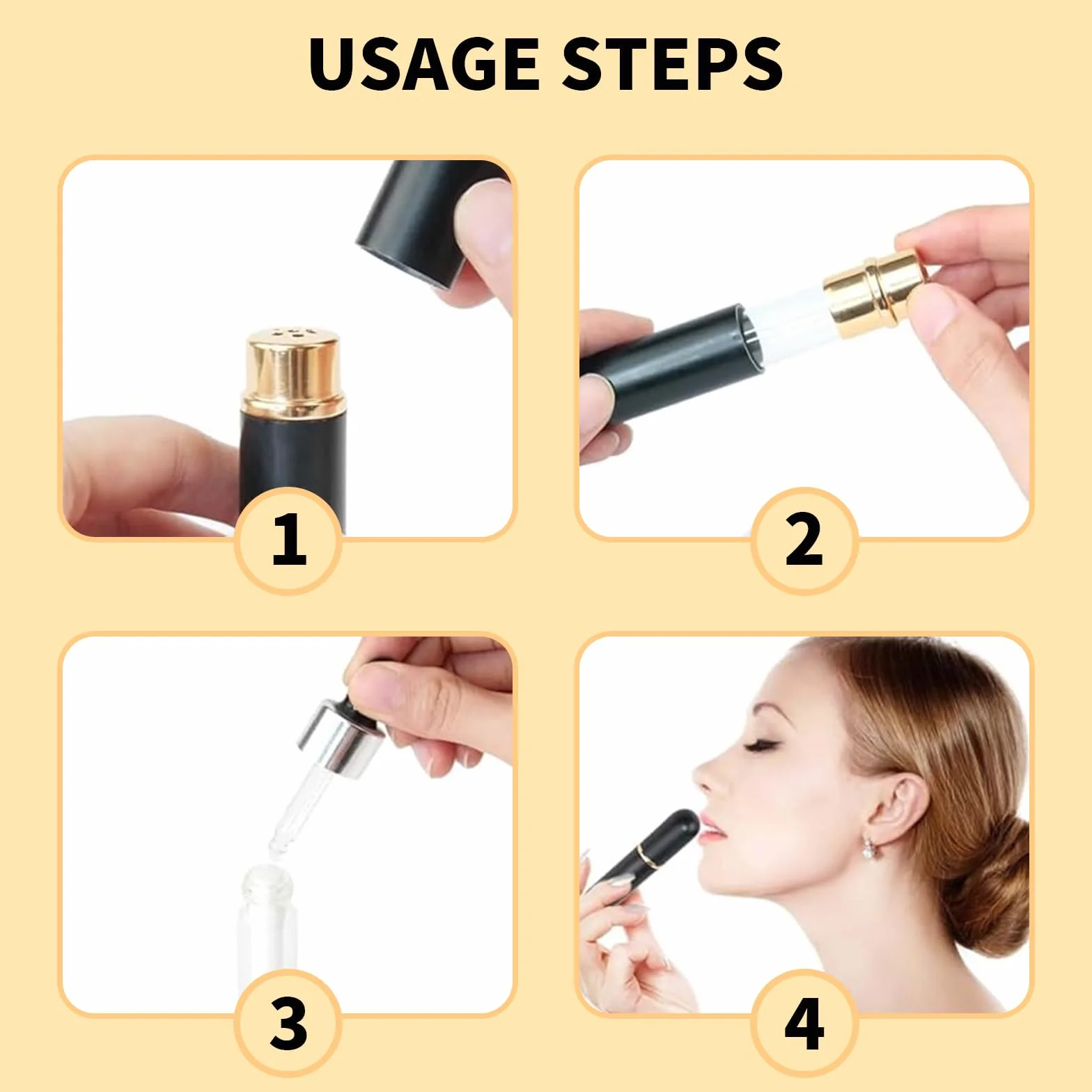 GUTERTOP 6 sztuk pisaków do inhalacji, do olejków eterycznych, do olejków eterycznych, tubki do aromaterapii, butelki do nosa, do perfum, z 6 bawełnianymi knotami