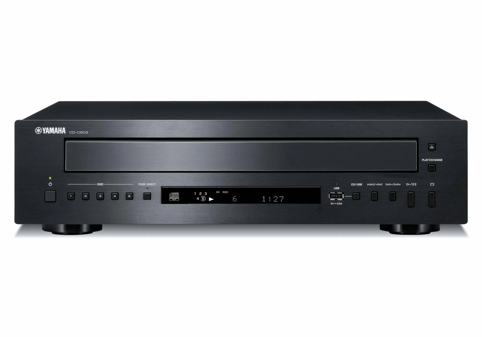Yamaha CD-C603 Odtwarzacz 5 CD mp3 wma USB Czarny