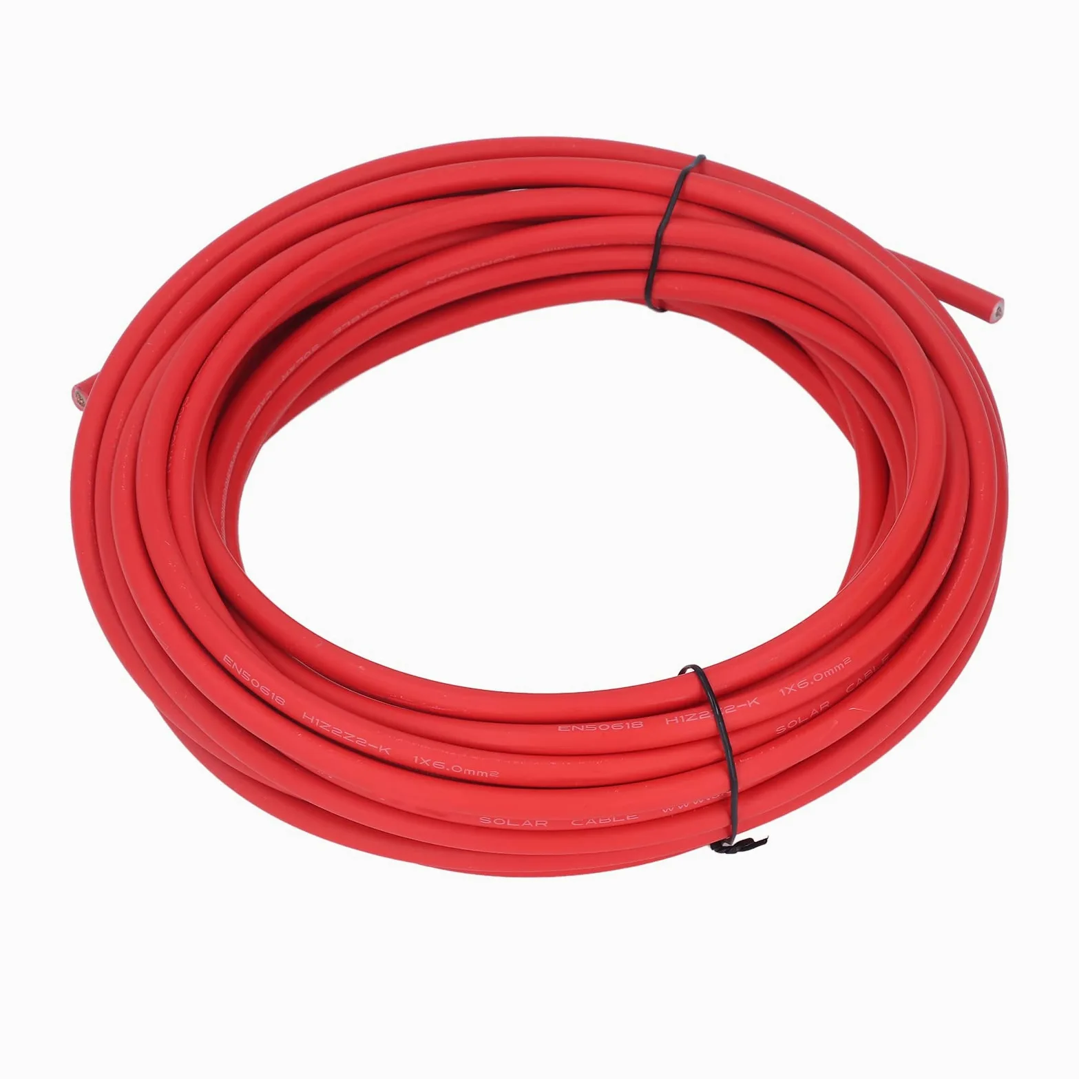 Przewód Panelu Słonecznego Kabel PV 6 mm² Miedź Cynowana XLPE Dwuwarstwowa Izolacja Odporność na korozję w Wysokich i Niskich Temperaturach Znamionowych 1500 V dla Falownika Panelu