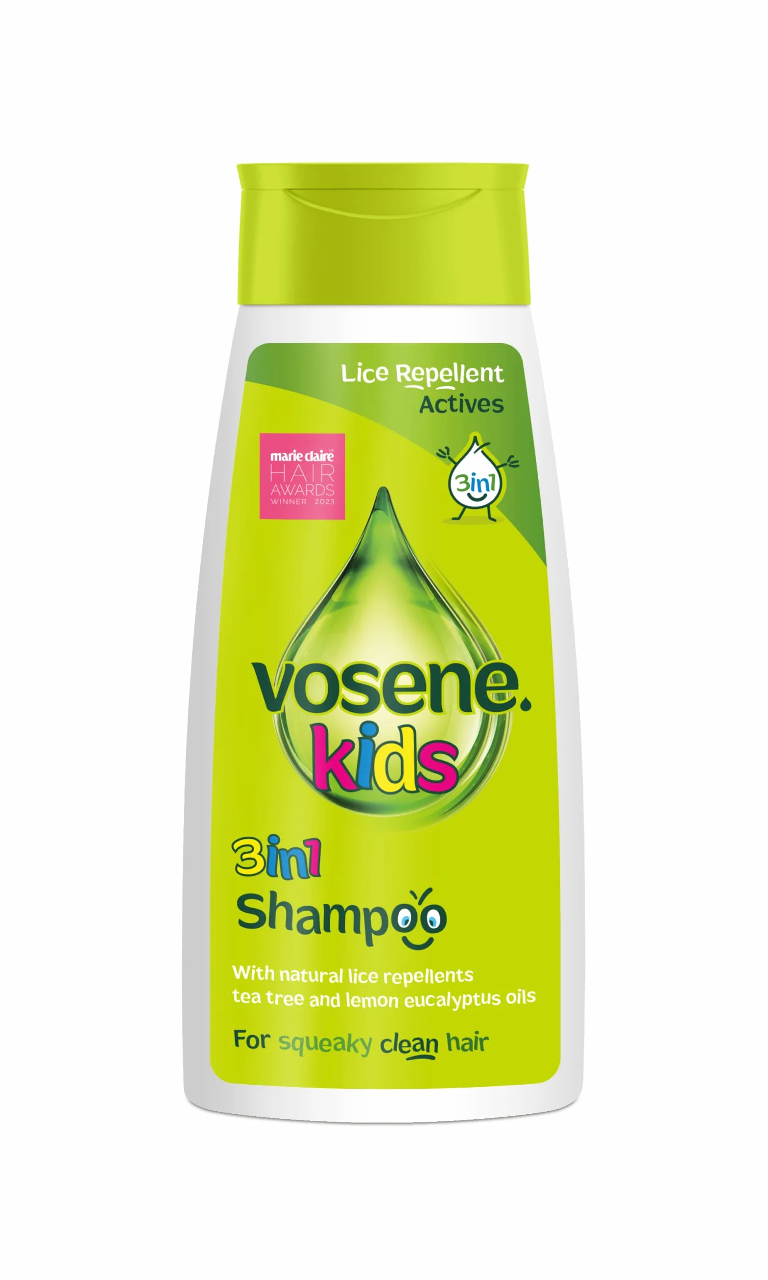 Vosene Odstraszacz wszy dla dzieci 3 w 1 szampon 6 szt