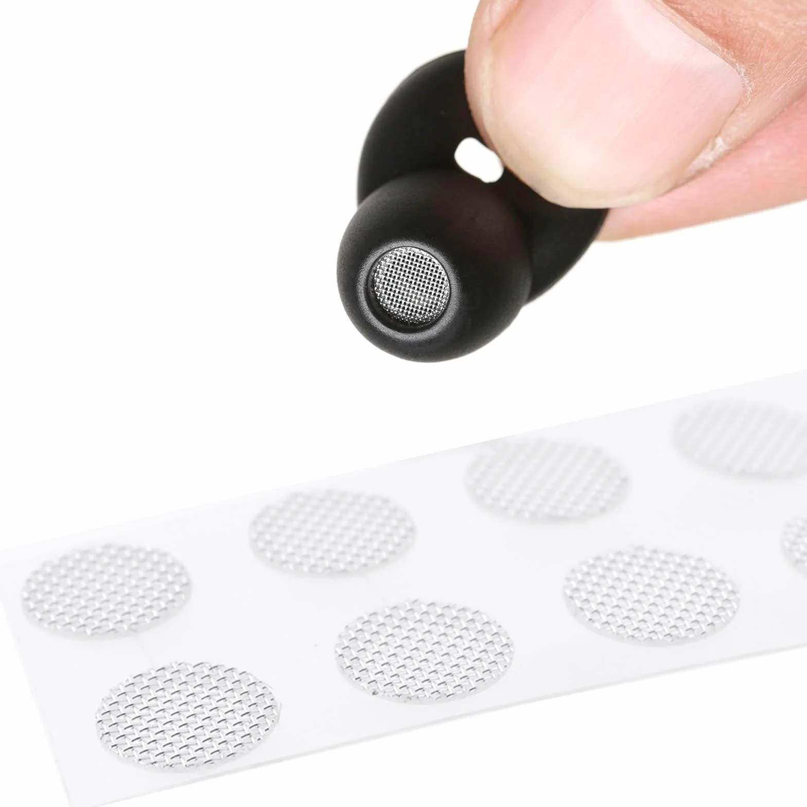 ECSiNG 40 szt. Filtr do słuchawek Ochrona przed kurzem Siatka Akcesoria do słuchawek 4,0 mm 4,2 mm 4,8 mm 5 mm Nadaje się do mikrofonu lub głośnika biały