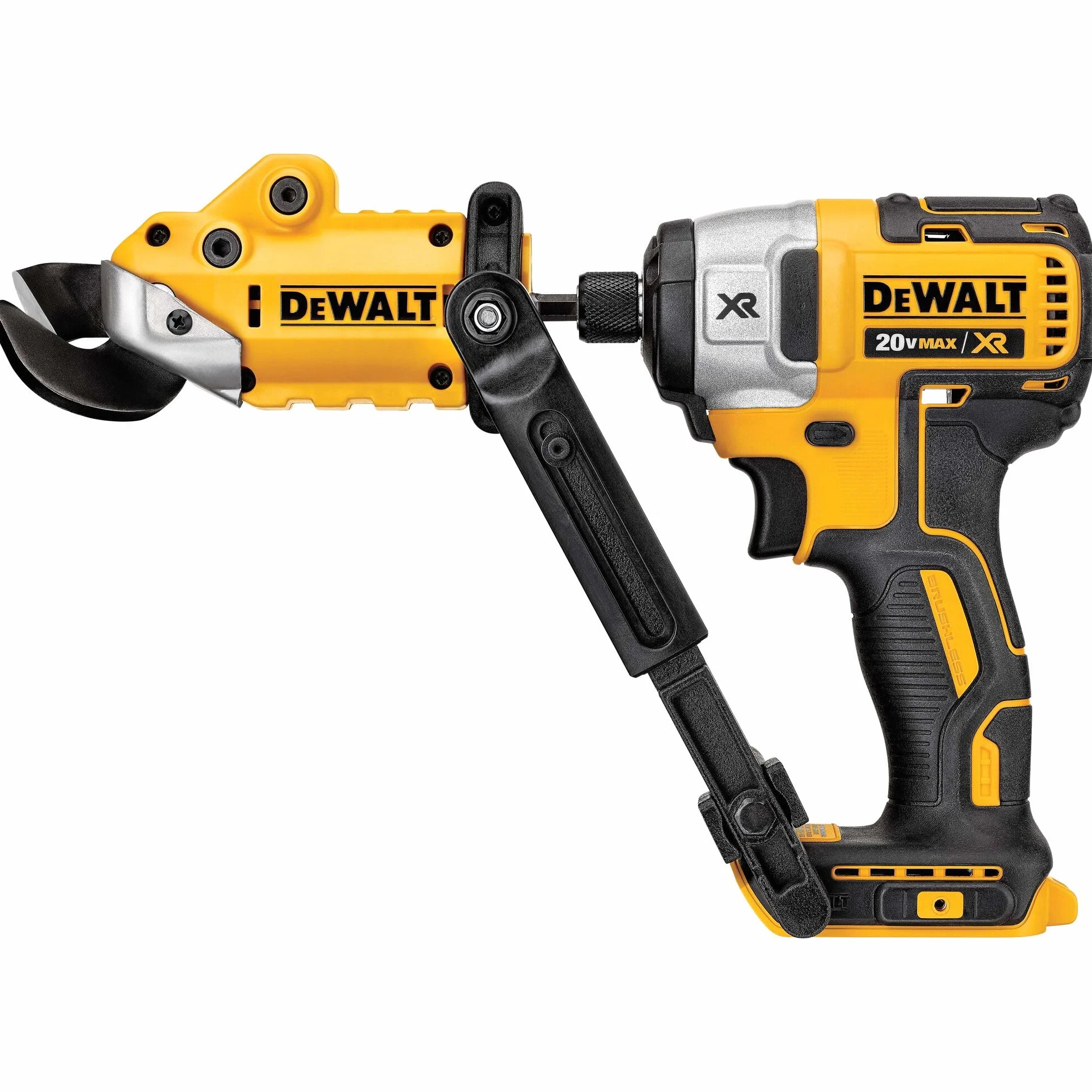 DEWALT DWASHRIR Metalowe nożyce mocujące, gotowe do uderzenia, czarny/żółty
