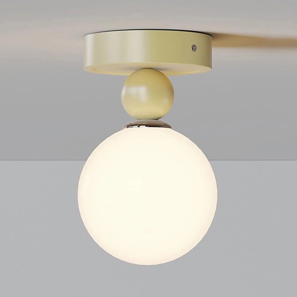 Lampy sufitowe LED Nowoczesne 5" G9 Globe Szklane Lampy Sufitowe Nordic do Wejścia Balkonu (kawa mleczna)