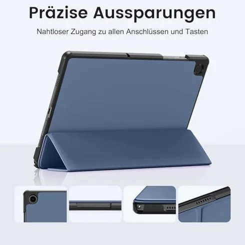 Etui ochronne do Samsung Galaxy Tab A11+ A9+ 11 cali (2025/2023), twarde, Auto Sleep/Wake, niebiesko-szare