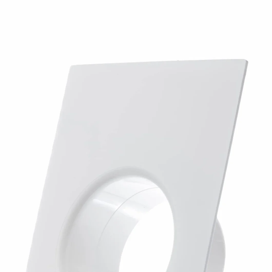 125 mm / 5-calowe proste złącze kanałowe z kołnierzem - okrągłe kanały PVC - rura wentylacyjna - płyta ścienna
