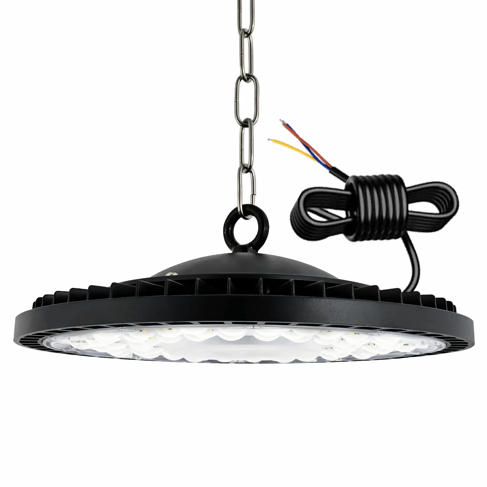 Lampa przemysłowa UFO 300 W, 10000 lm, reflektor halowy, wodoszczelność IP65, 6500 K, zimna biel, lampa warsztatowa, oświetlenie High Bay, do fabryk, na lotnisko, patio, restaurację