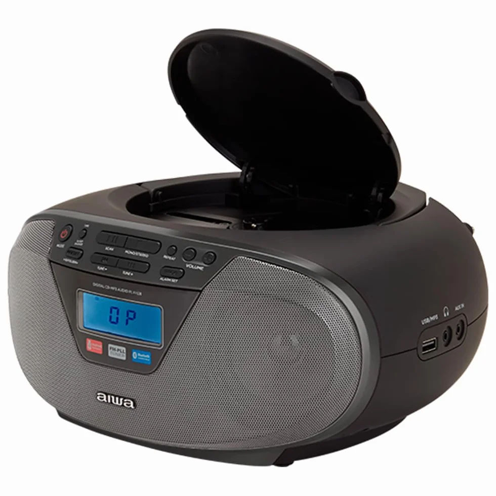Aiwa BBTU-400BK przenośne radio CD Bluetooth USB czarny