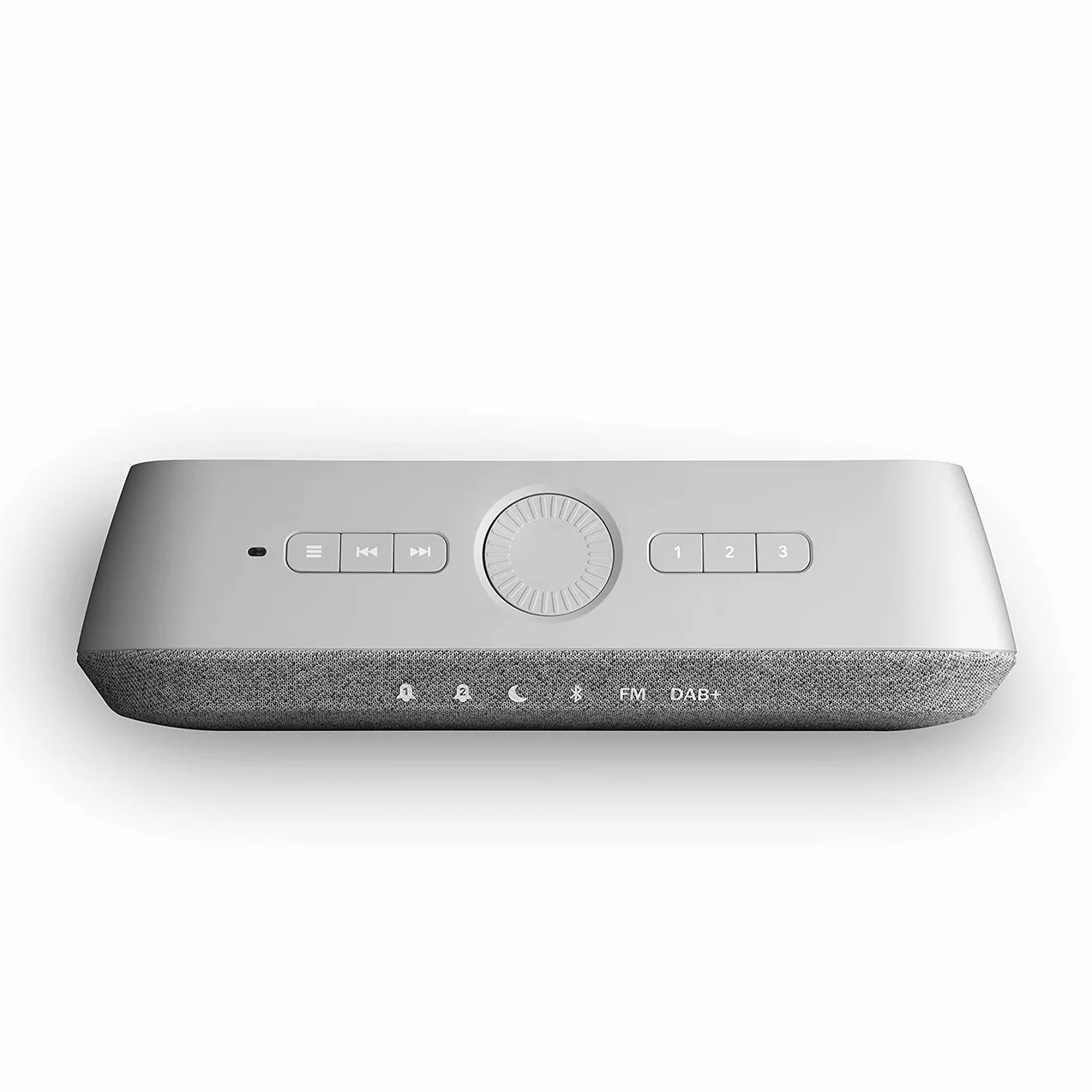 Budzik Teufel Radio ONE HiFi - głośnik Bluetooth z radiem DAB+/FM, funkcjami budzenia, wyłącznikiem czasowym - białe