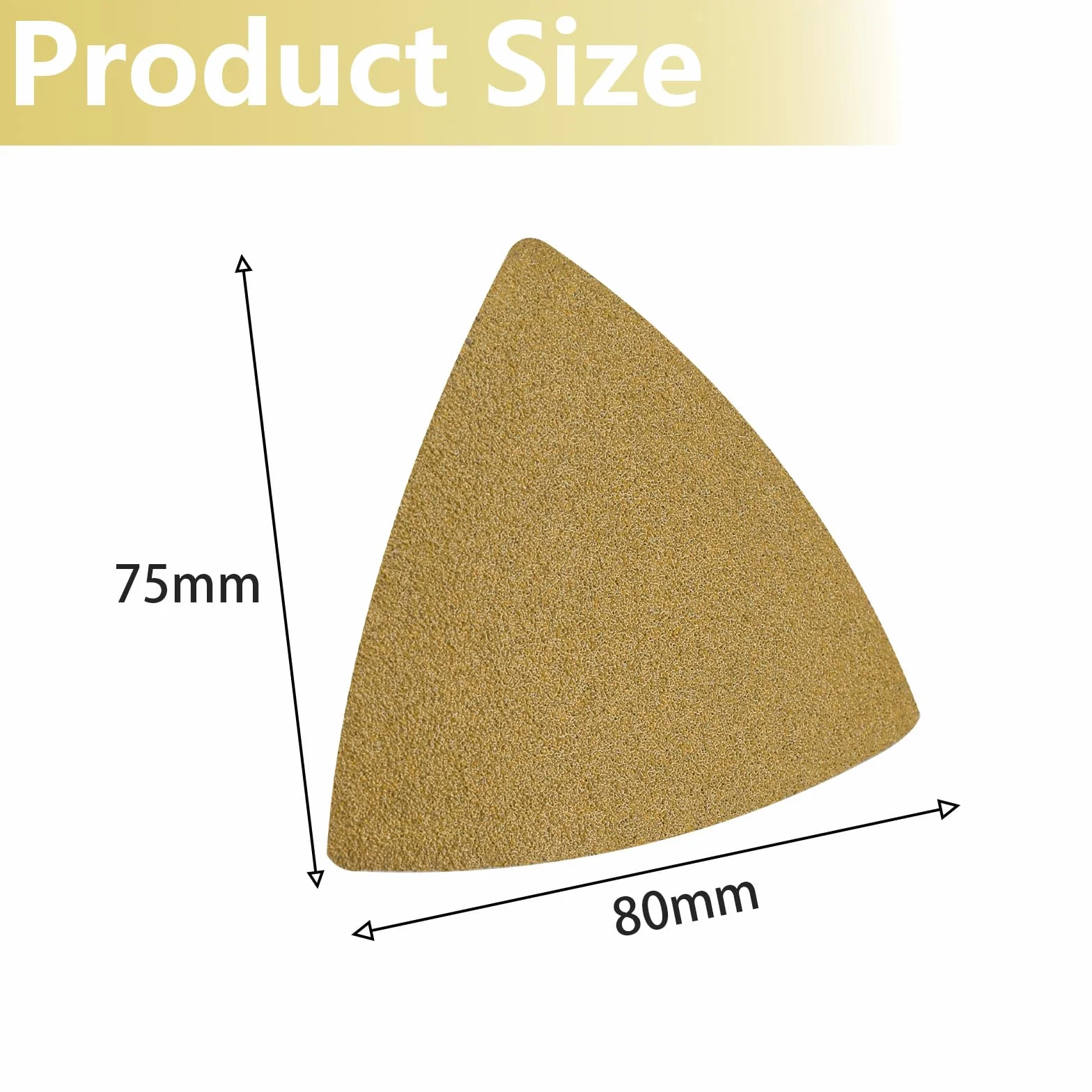Zestaw 120 sztuk papieru ściernego 80 x 80 mm – 2 ziarnistości (100/120) po 60 sztuk – arkusze ścierne na rzep do szlifierek wielofunkcyjnych, szlifierek delta – do drewna, metalu, tworzywa
