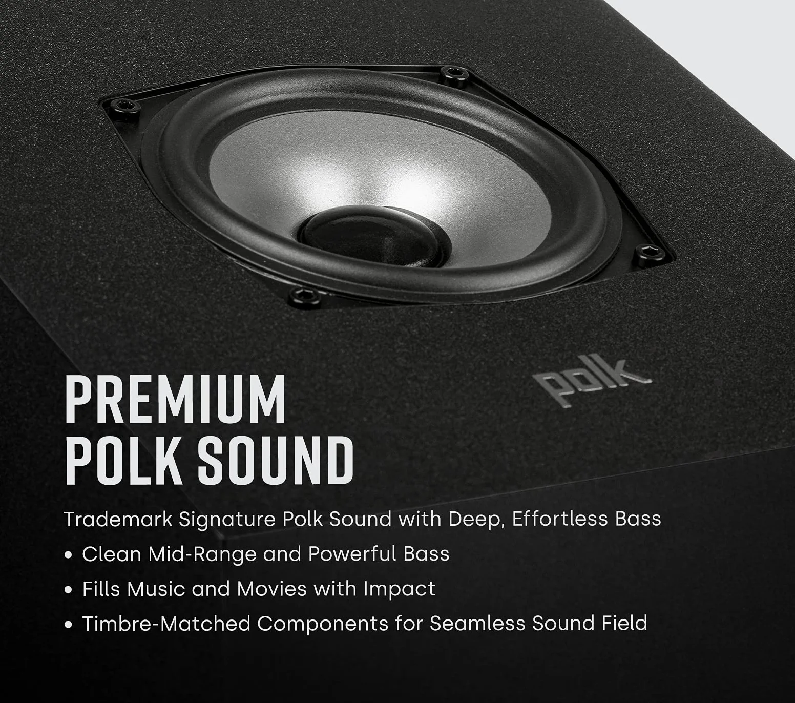 Polk Audio MXT90BK Height głośnik upiringowy Dolby Atmos DTS:X DTS Virtual:X para Czarny