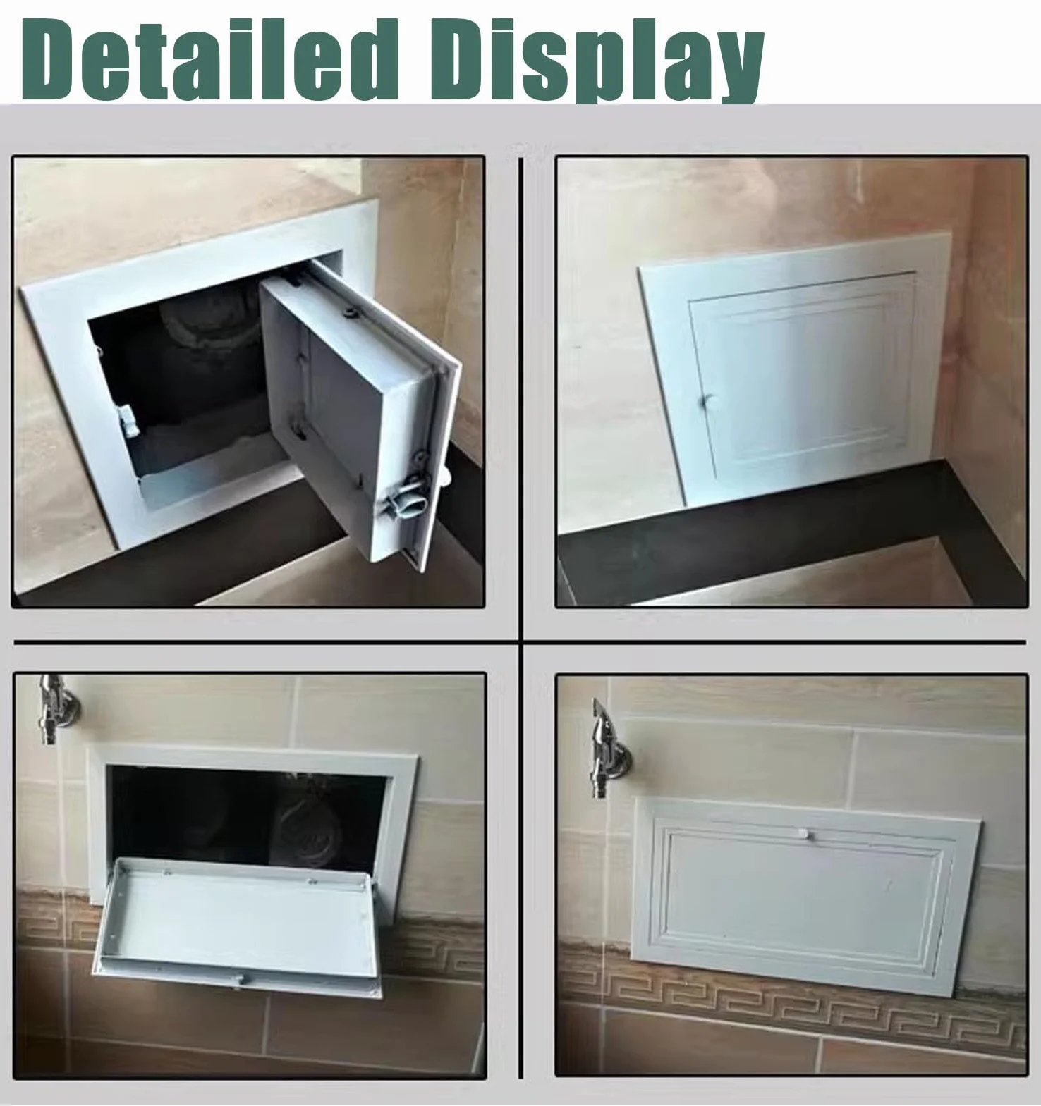 Panel dostępowy, mały panel prysznicowy z uchwytem, osłona włazu inspekcyjnego do instalacji wodno-kanalizacyjnych, skrzynka wejściowa do panelu elektrycznego, drzwi wejściowe do płyt