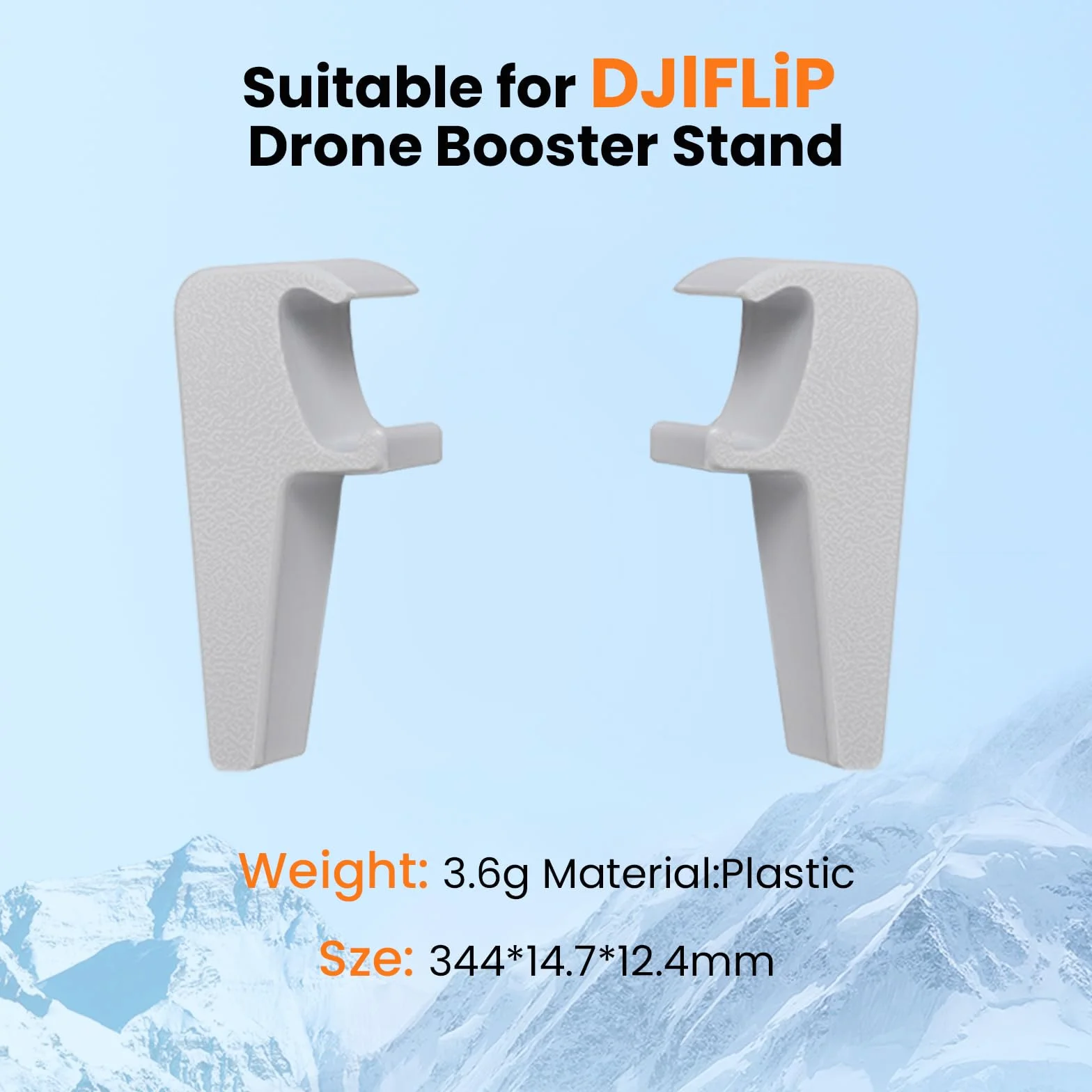2 Sztuki Podwozia do DJI Flip - Stelaż do Lądowania, Akcesoria do Drona, Tylny Uchwyt, Podwyższanie Wysokości, Ochrona Gimbal, Noga Podporowa