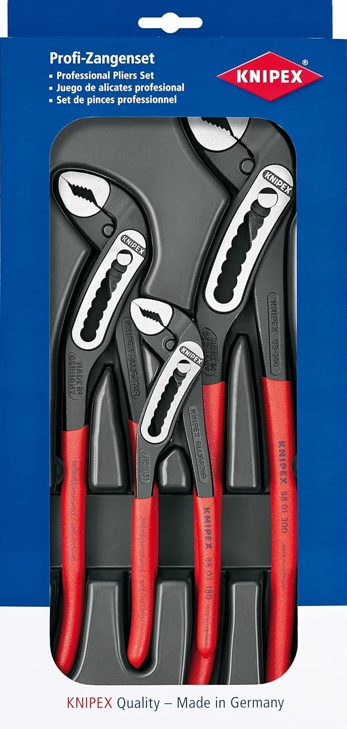 KNIPEX Zestaw szczypiec do rur Alligator 1 x 88 01 180, 1 x 88 01 250, 1 x 88 01 300, 00 20 09 V03
