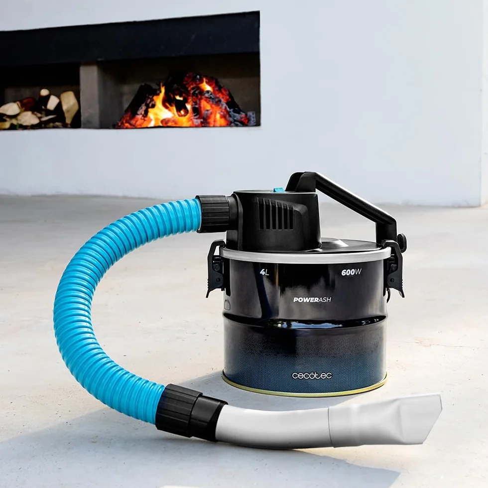 Cecotec Conga Ash 1000 Home Kompaktowy odkurzacz do popiołu, 600 W, ultralekki, moc ssania 13 kPa, metalowa powłoka rurowa, uchwyt do przenoszenia, kabel 3,5 m