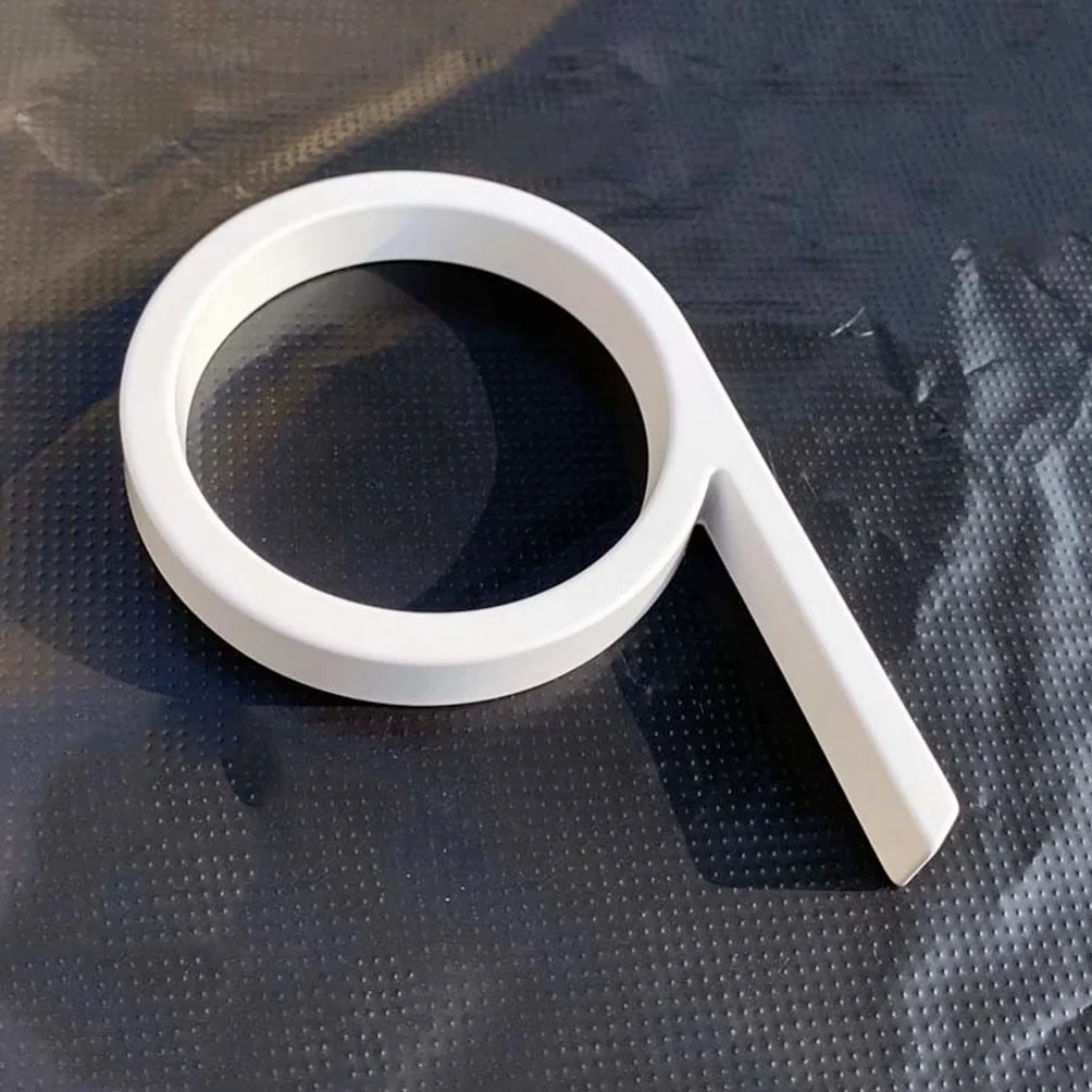 Nowoczesne Pływające Numery Domów, 125mm Białe Pływające Numery Domów Tabliczka Na Drzwi Litery Metalowa Tabliczka Adresowa Zewnętrzna Tablica Drzwiowa Numer Tablicy Do Domowej Skrzynki Pocztowej (Co