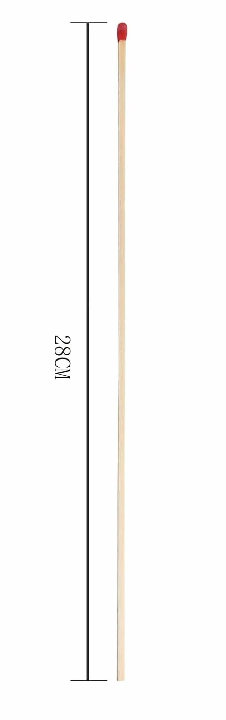 Długie zapałki XXL długie zapałki 28 cm pudełko 40 zapałek do kominka do grilla drewniane mecze duży rozmiar 28 cm zapałki drewniane mecze grill kominek