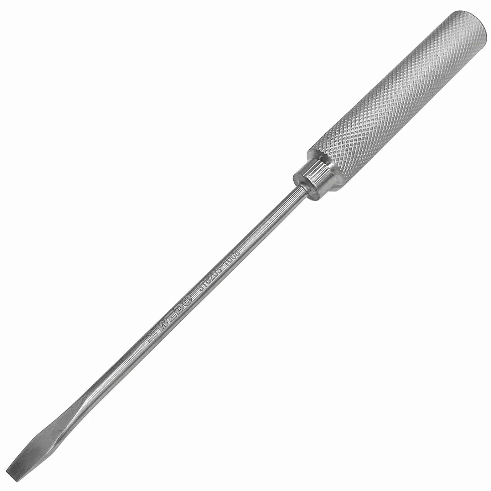 WEDO Śrubokręt ze stali nierdzewnej, płaski, odporny na korozję, odporny na rdzę, trwały, przyjazny dla środowiska, 9 * 250 mm, 370 mm, 14,5 cala
