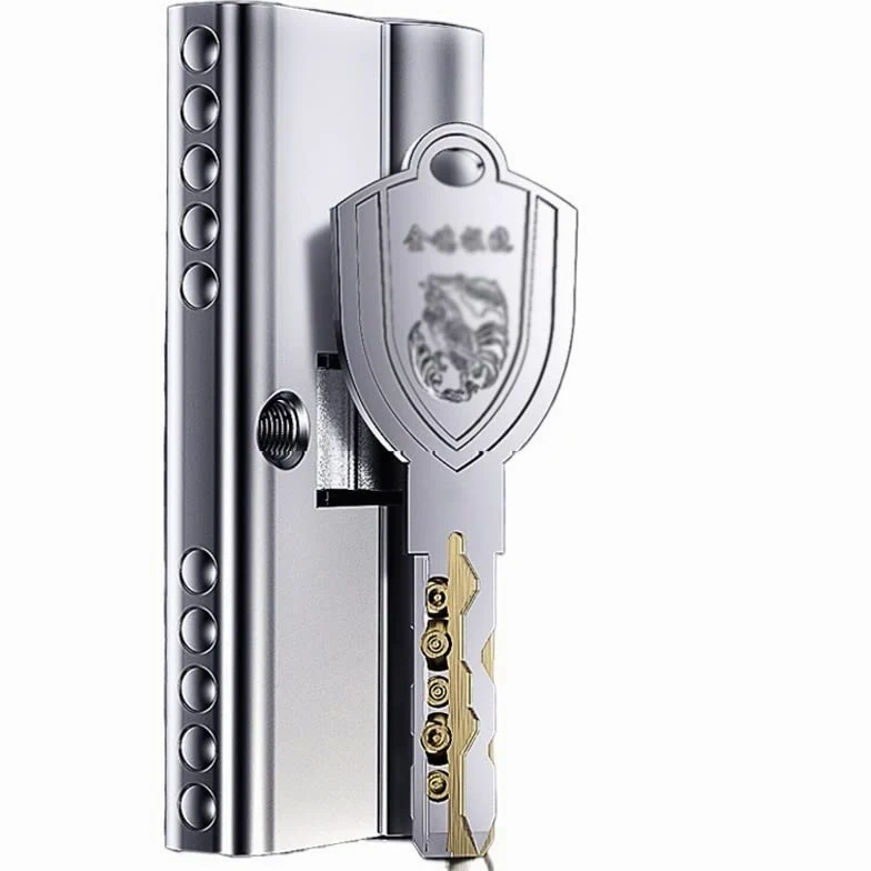 Wkładka bębenkowa. Cam Unibody Shell Anti Violence Podwójny frezowany rowek z podwójną kulą Słupek boczny Zabezpieczenie przed kradzieżą Cylinder z rdzeniem(100mm x32.5mmx67.5mm)