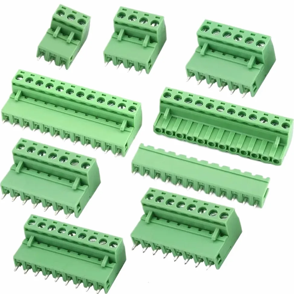 5,08 mm Pitch PCB listwa zaciskowa 2P 3P 4P 5P 6P 7 8P 9 10 11 12-pinowa wtyczka męska żeńska gniazdo wtykowe złącze przewodu (2EDG5.08 proste, 2P)