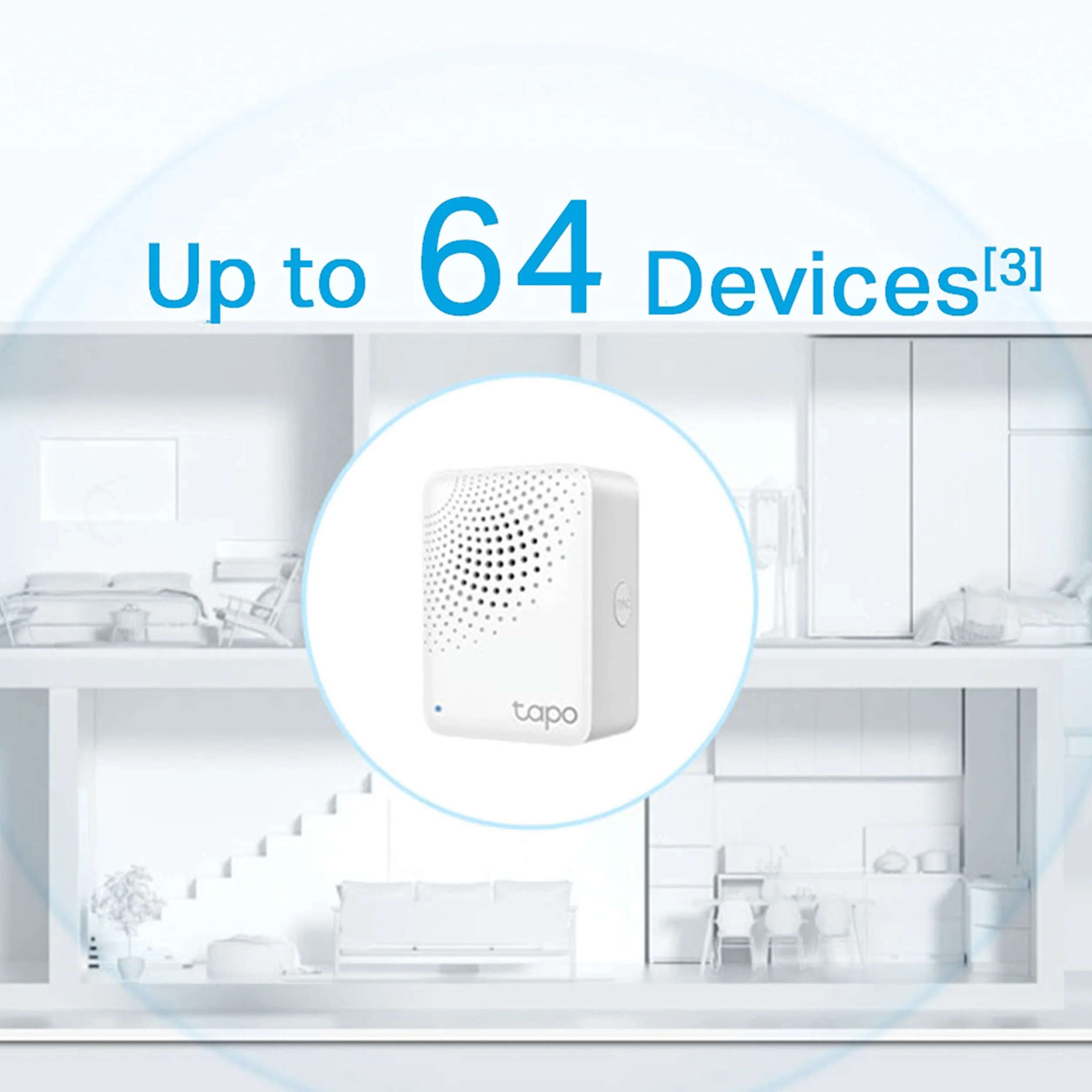 Tp-Link Tapo H100 Smarthub z Dzwonkiem, Biały, 6 x 5 x 7 cm