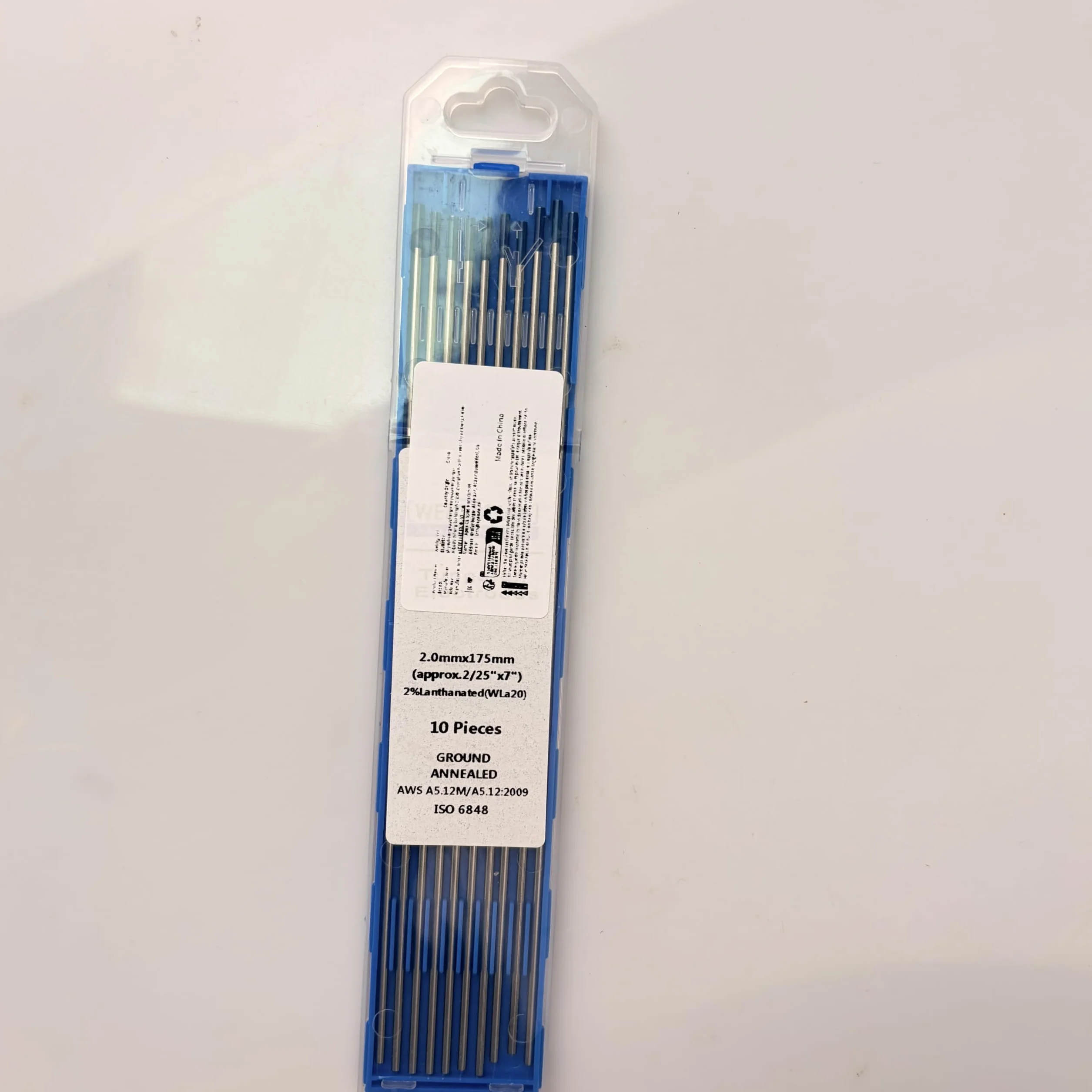 SenTECH TIG WL20 niebieskie spawanie 2,4 mm x 175 mm 2% lantan, elektroda wolframowa, 10 sztuk