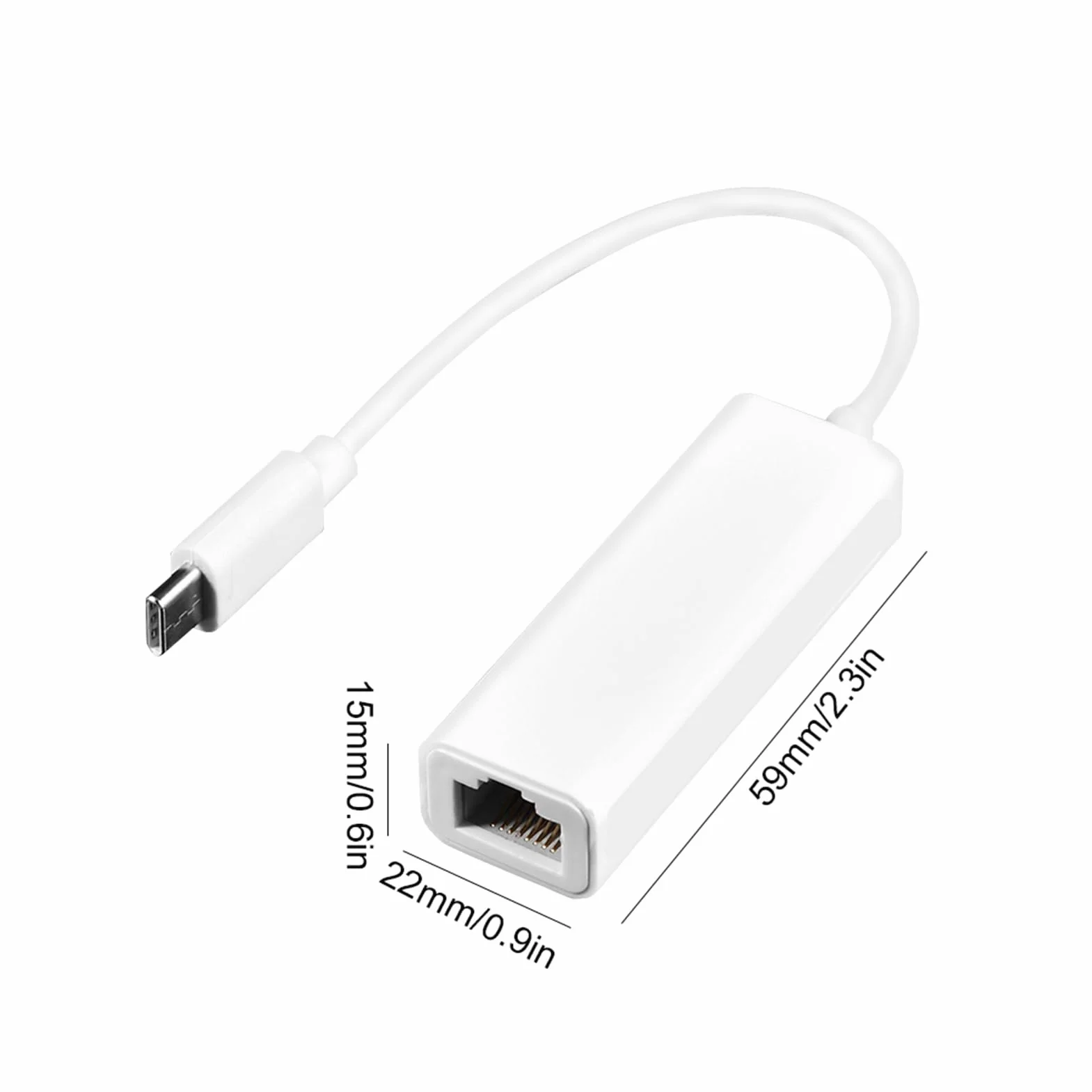 Annadue adapter typu C na RJ45 100 Mbps Ethernet LAN sieciowy do telefonu tablet