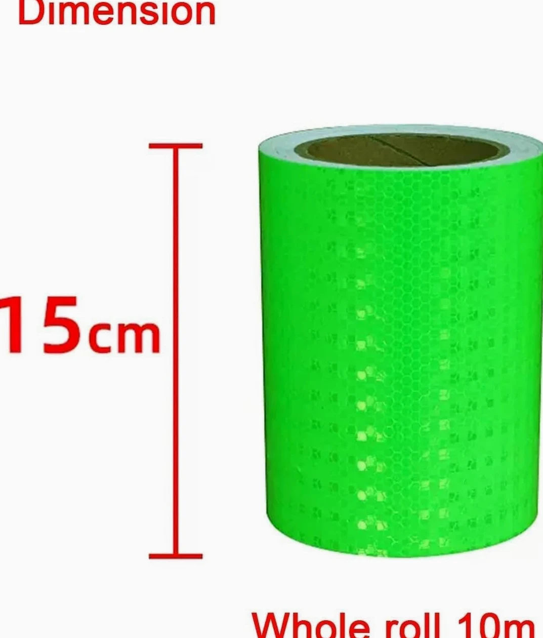 Taśma ostrzegawcza odblaskowa, Odblaskowa taśma ostrzegawcza 15 cm x 10 m wielokolorowa(Grün)