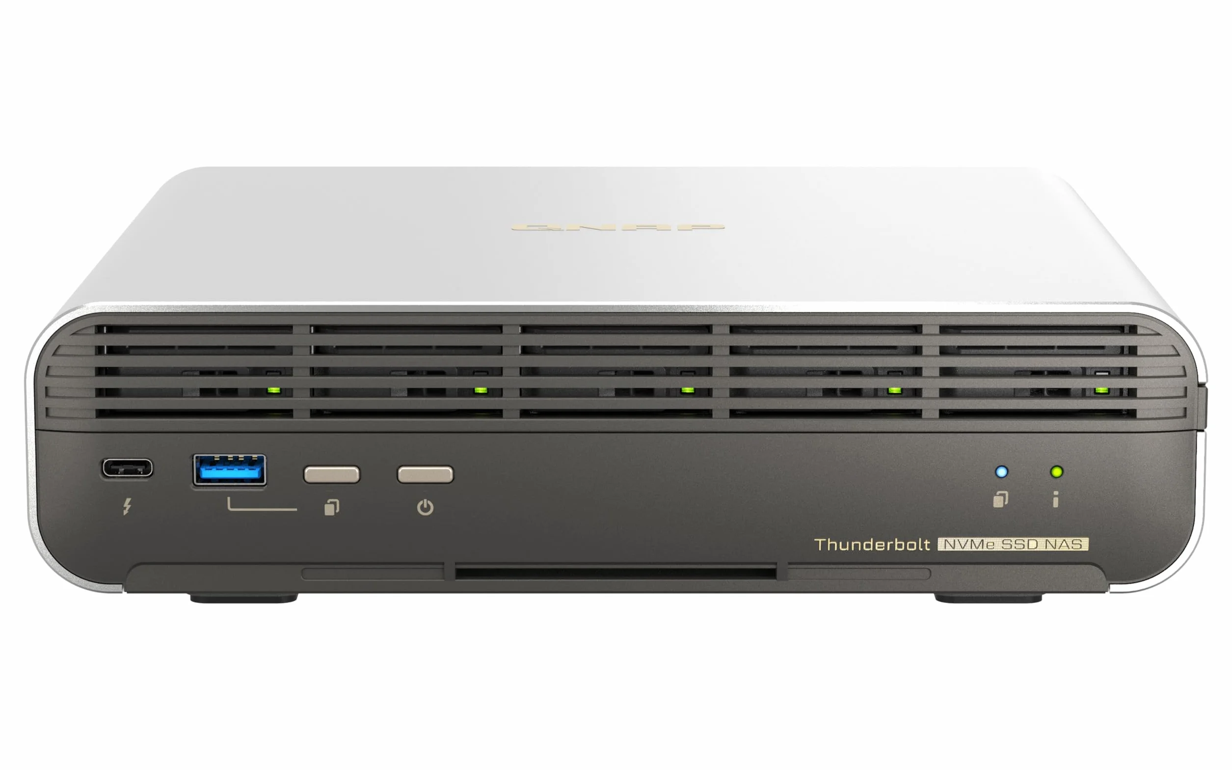 QNAP TBS-h574TX-i5-16G Thunderbolt Compact All-Flash 5x E1.S M.2 SSD Intel Core i5-1340PE 2x Thunderbolt 4
