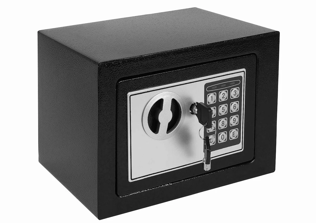 Iso Trade MALATEC Safe 8799 elektroniczny sejf na dokumenty i klucze, czarny