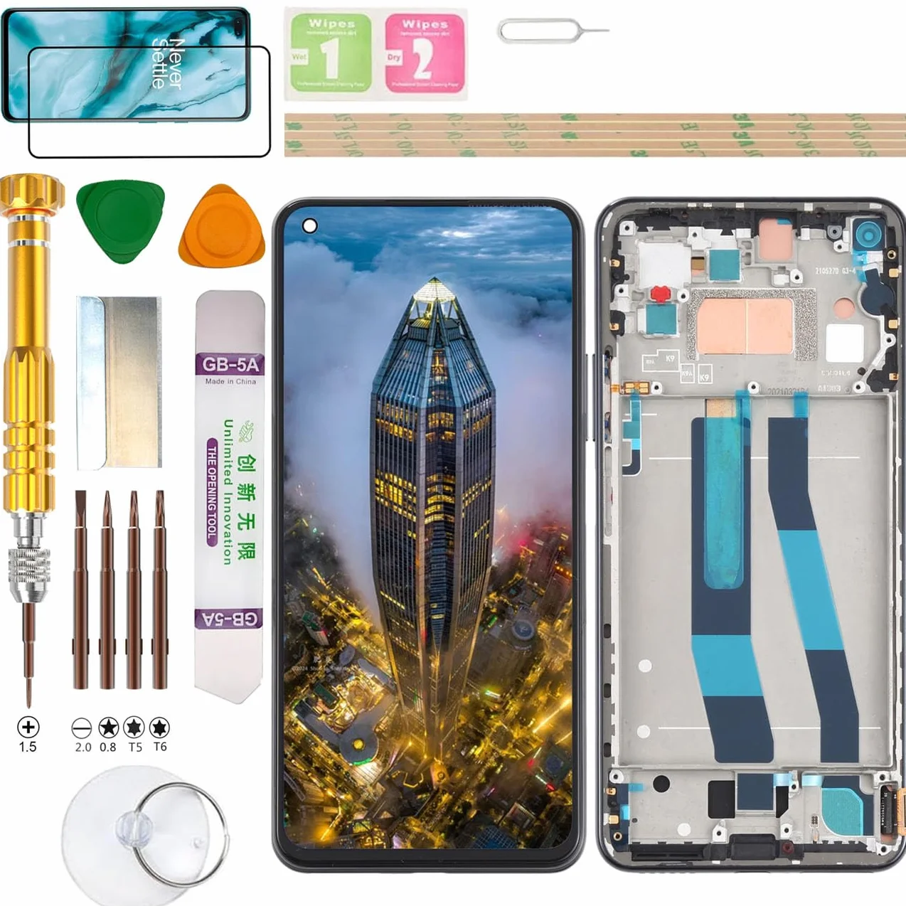 Zespół wyświetlacza LCD do Xiaomi Mi 11 Lite 4G M2101K9AG 5G M2101K9G NE 2109119DG czarny