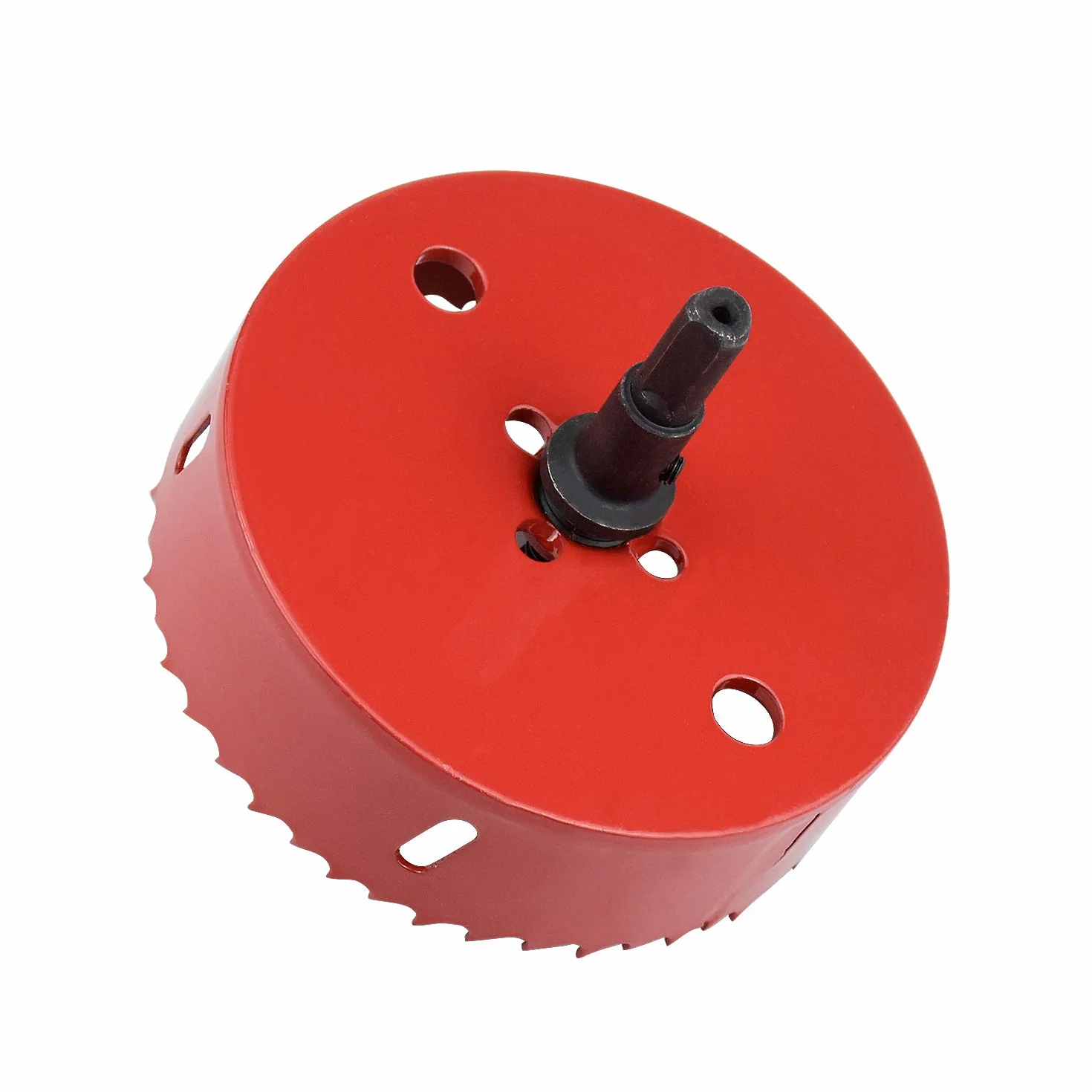Inntek Otwornica, metal 110 mm M42 HSS otwornica z sześciokątnym trzpieniem i wiertłem do aluminium, żelaza, drewna Ø 110 mm ząb