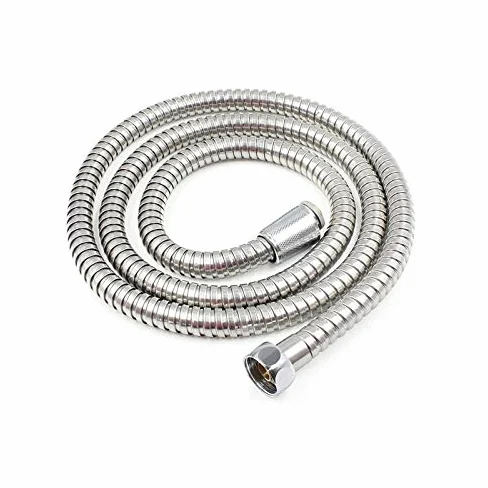 Elastyczny wąż prysznicowy ze stali nierdzewnej 2 m - 1/10.2 cm wąż hydrauliczny do łazienki, odporny na korozję, elastyczna rura rurowa, łatwy montaż i uniwersalne dopasowanie