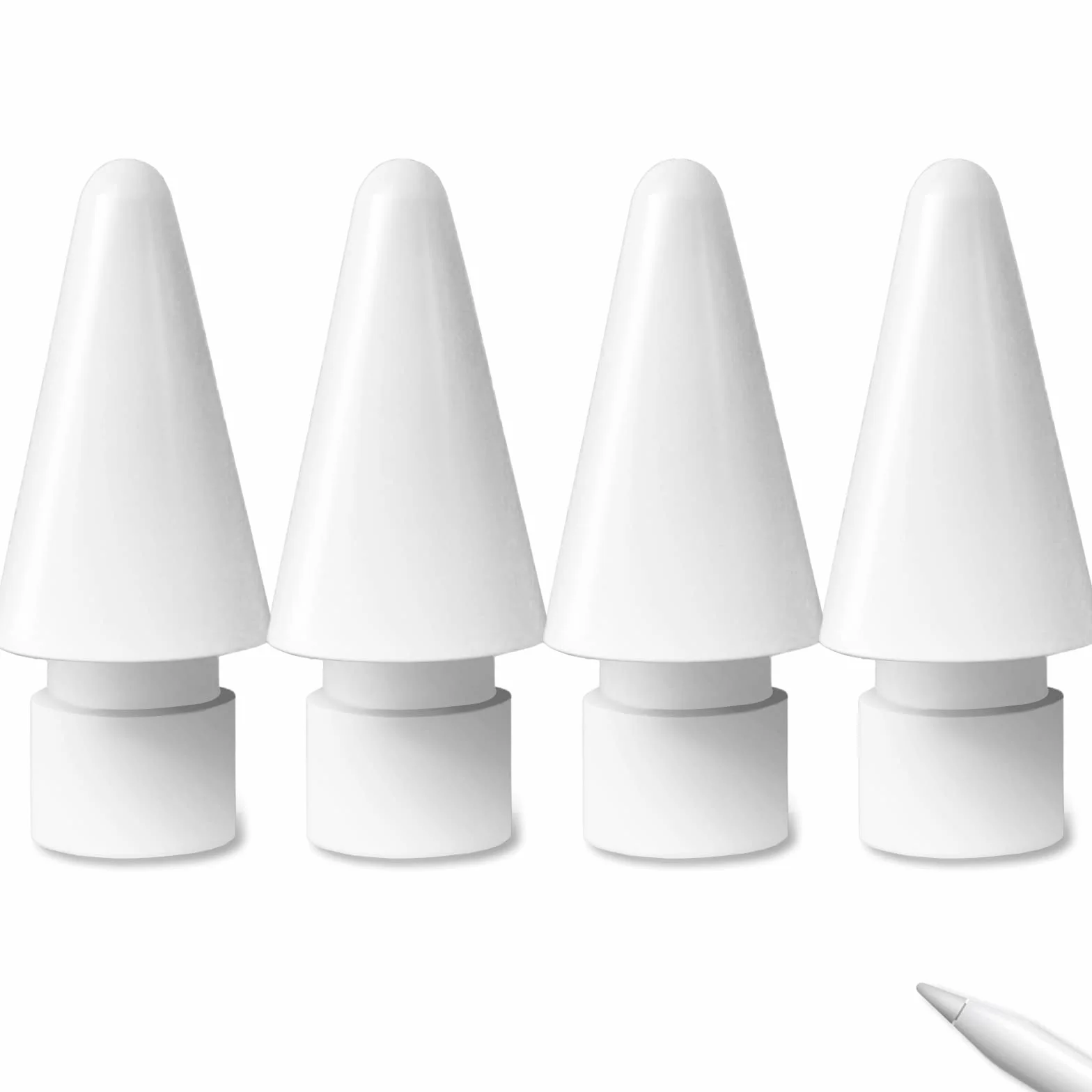 Newaner 4 szt. Końcówka kompatybilna z Apple Pencil 1 i 2 Generacja, końcówki Apple do iPada Pro Apple Pencil 1 i 2, wymienne końcówki z 4 silikonowymi końcówkami i pudełkiem do przechowywania