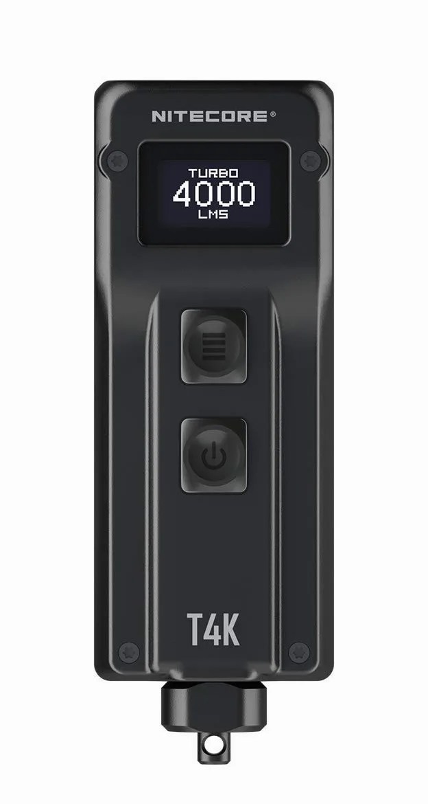 Nitecore T4K Latarka do breloczka, 4000 lumenów Turbo, możliwość ładowania przez USB-C