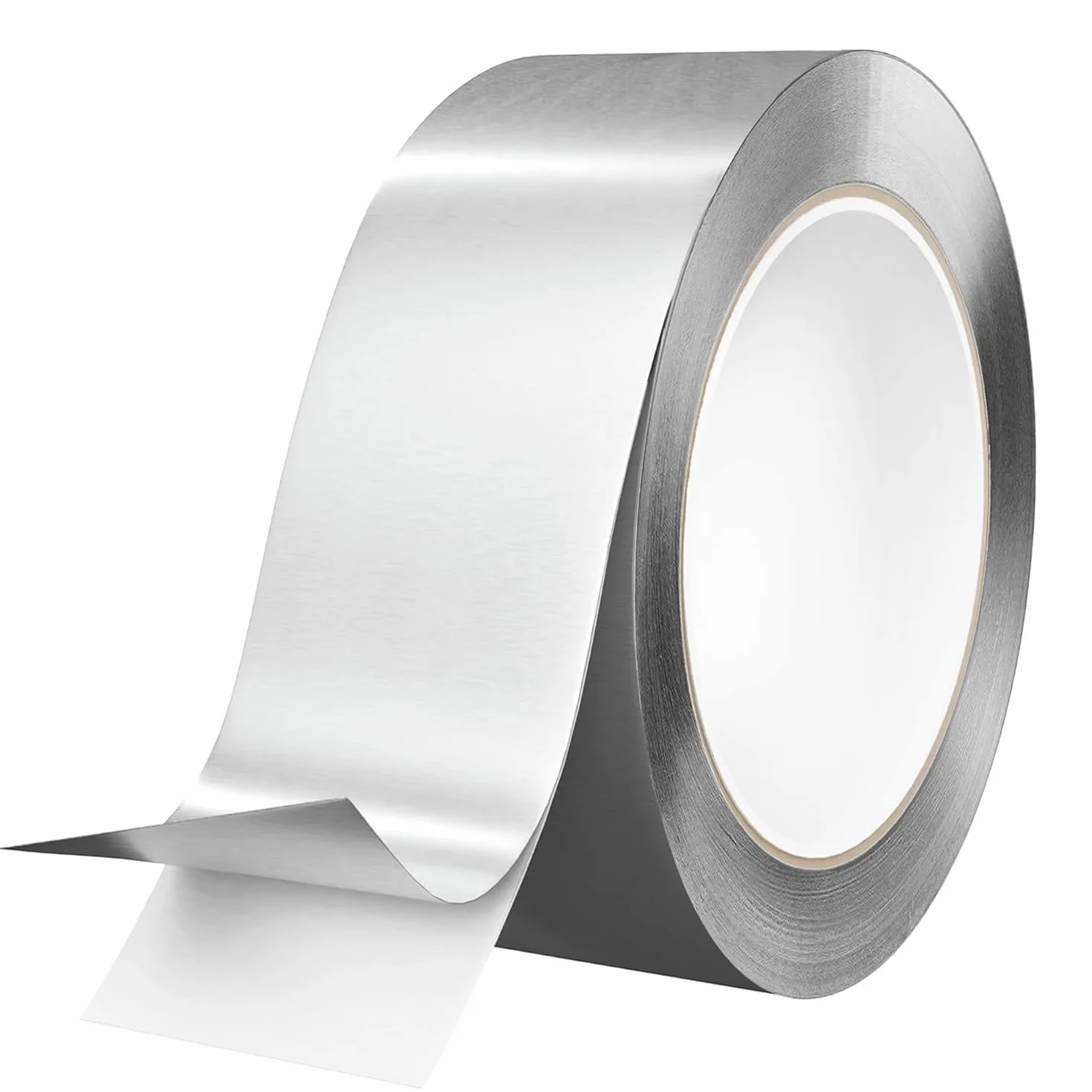 Taśma aluminiowa o grubości 0,1 mm, samoprzylepna, odporna na wysokie temperatury, wodoszczelna, aluminiowa taśma klejąca do izolacji HVAC, uszczelek, kanałów powietrznych, 5 cm x 20 m