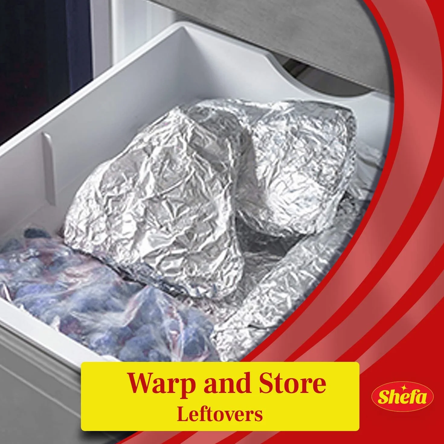 Shefa Rolka folii aluminiowej 45 cm x 50 metrów 18 mikronów