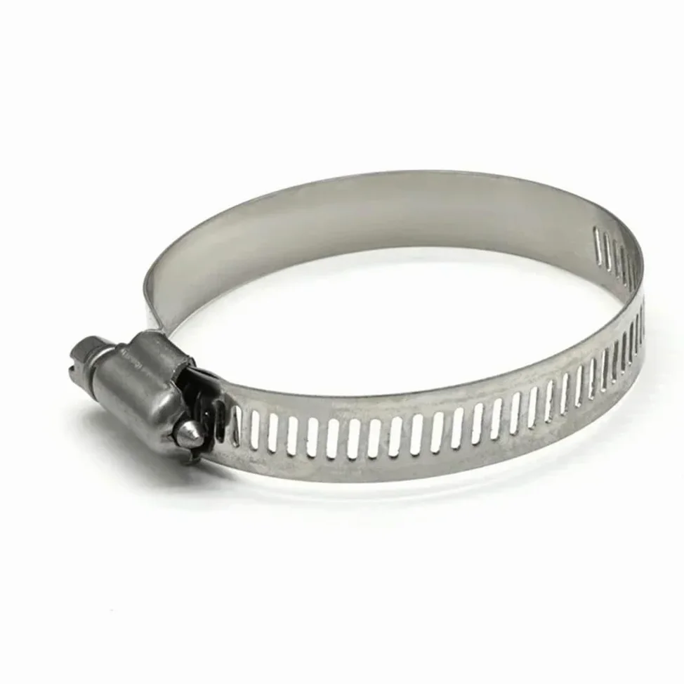 Stalowe zaciski do węży z napędem ślimakowym, Zaciski ślimakowe ze stali nierdzewnej regulowane 8mm-120mm 5/10szt(Dia 40-64mm 10pcs)