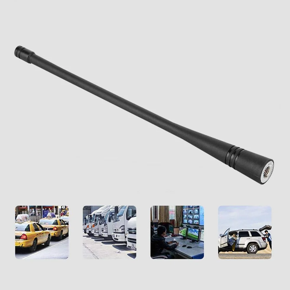 ASHATA Antena wtykowa SMA, wtyk SMA UHF miękka gumowa antena do 2-drożnego radia walkie-talkie Częstotliwość 400-520 MHz, jednoczęstotliwościowe/antena UHF ze stabilną transmisją informacji