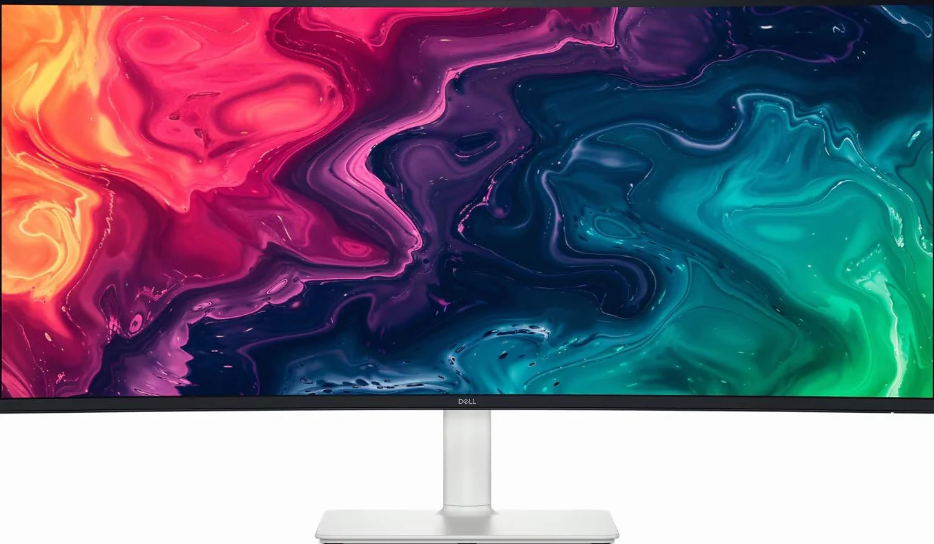 Dell Ekran PC 34 Plus USB-C - S3425DW, WQHD (3440x1440), 21:9 Zakrzywiony, 120Hz, VA, 1ms, AMD FreeSync Premium, HDR10, regulacja wysokości, wbudowane głośniki, 2 USB-C, 2 HDMI, 2 USB, 3 lata