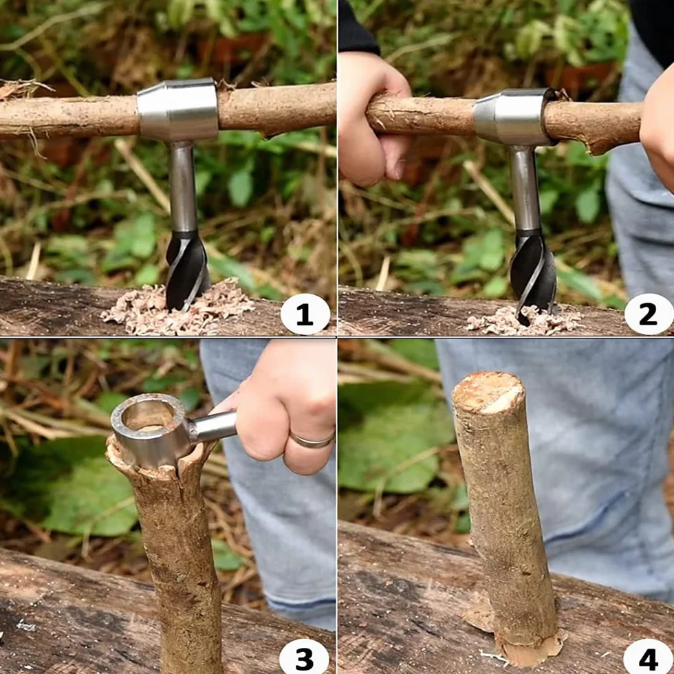 wkrętarka ręczna wiertarka wkrętarka wielofunkcyjne narzędzie survivalowe narzędzie survivalowe bushcraft settler klucz śrubowy na zewnątrz szkockie oko wiertło do drewna ..