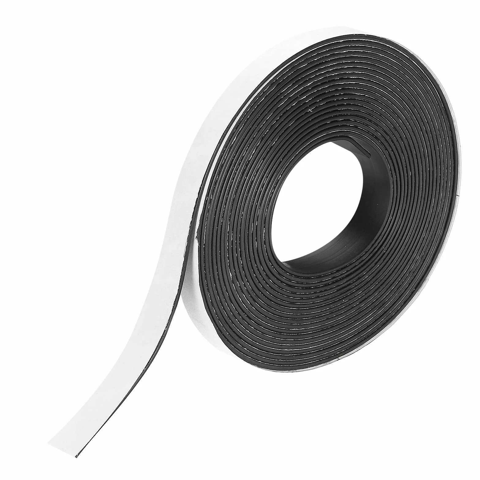 QUARKZMAN Taśma magnetyczna o szerokości 16,4 stopy x 3/8" szerokości x 1/16" grubości z samoprzylepnymi etykietami do białych tablic, lodówek i majsterkowania