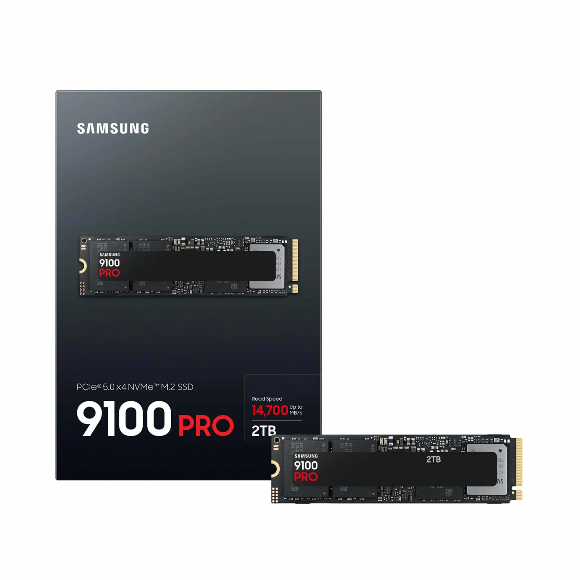 Samsung 9100 PRO NVMe M.2 SSD 2TB PCIe 5.0 wewnętrzny dysk SSD do gier edycji wideo AI czarny MZ-VAP2T0BW