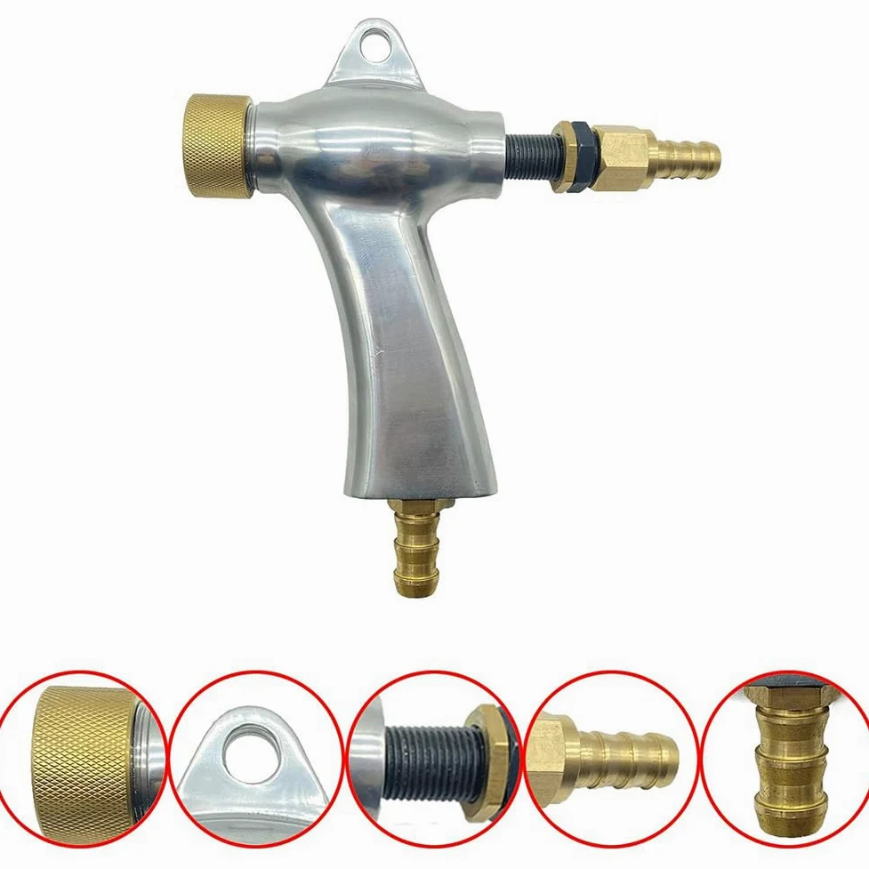 Pistolet Do Piaskowania, Stop Aluminium Pneumatyczny Pistolet Do Piaskowania Zestaw Do Piaskowania Z 5 Dyszami Ceramicznymi Do Piaskowania Szafka Do Piaskowania Silver,One Size