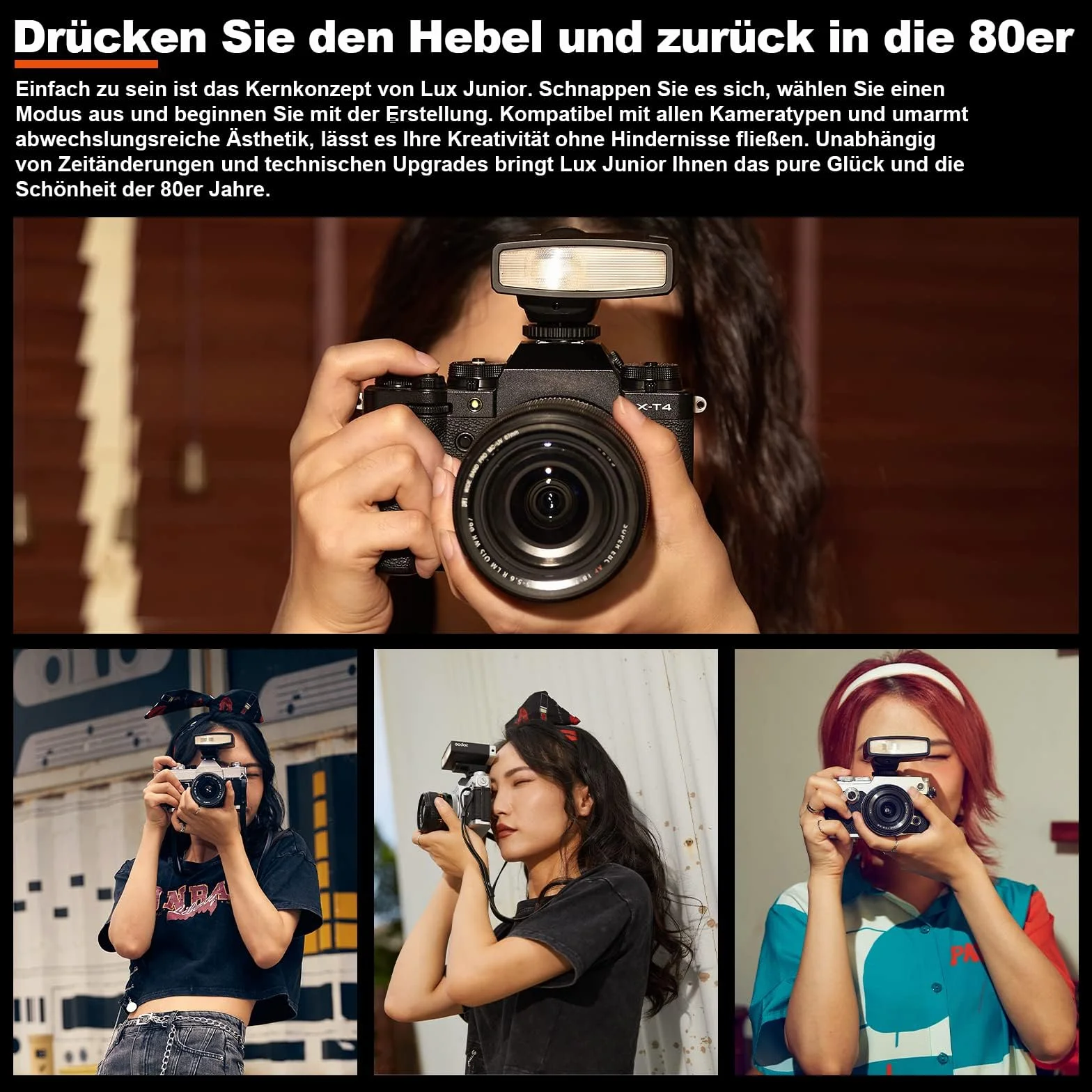 Godox Lux Junior Speedlite GN12 6000K CCT lampa błyskowa do Canon Nikon Sony Fuji Olympus