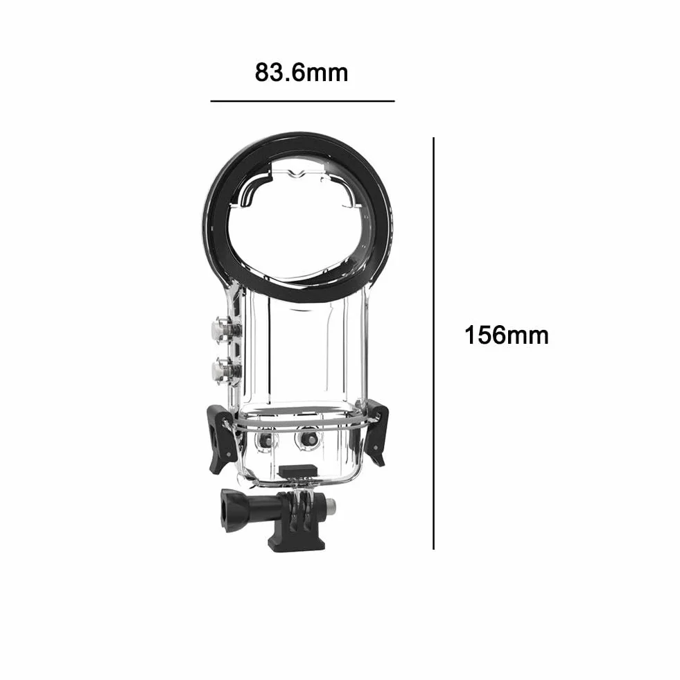 Niewidoczne etui do nurkowania Insta360 X5, wodoodporne etui do Insta360 X5 z arkuszem zapobiegającym zaparowaniu i uchwytem, wielofunkcyjne akcesoria do kamer sportowych, odpowiednie dla entuzjastów